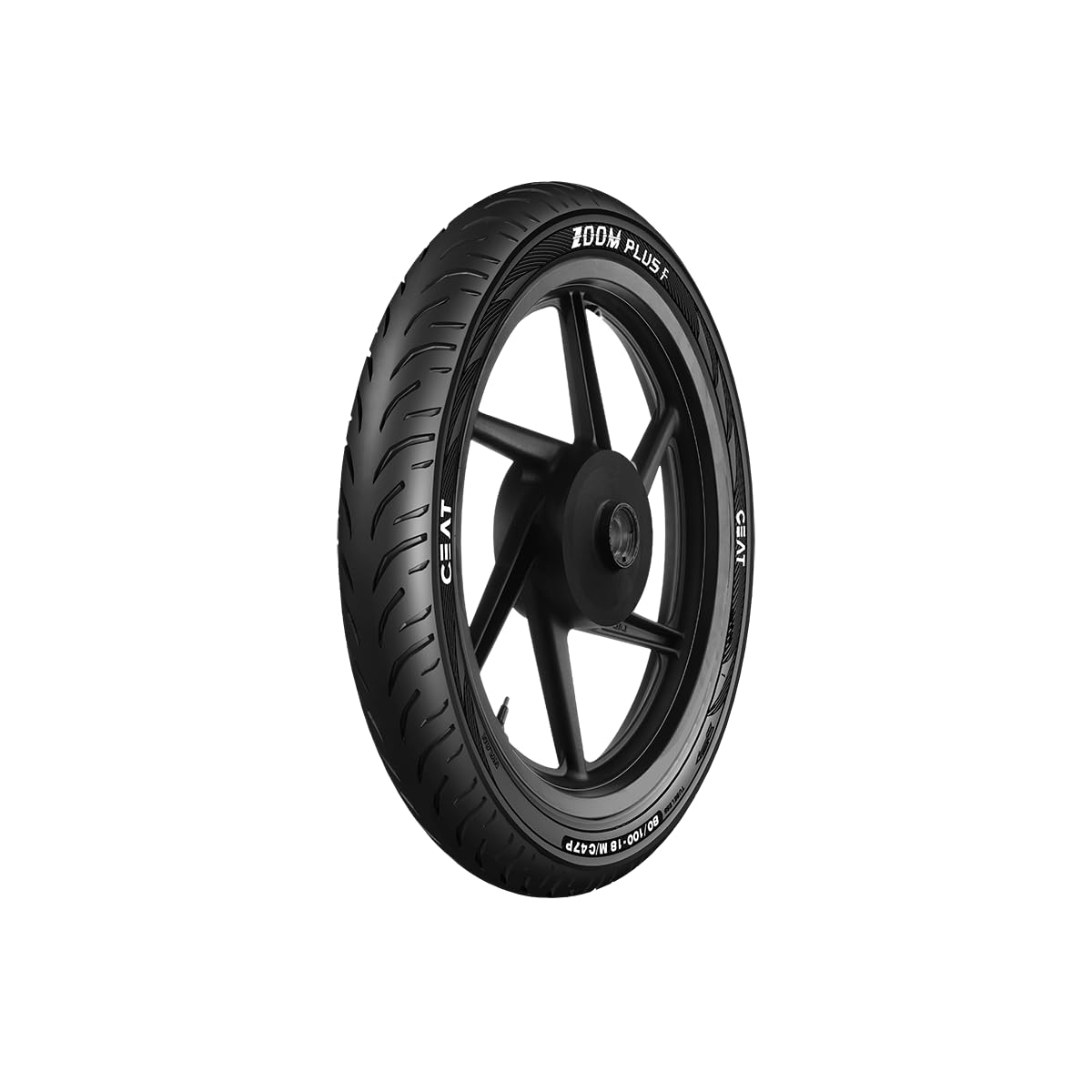 CEAT 80/100-18 ZOOM PLUS F 47P TUBELESS TYRE | Front | Car Tyre